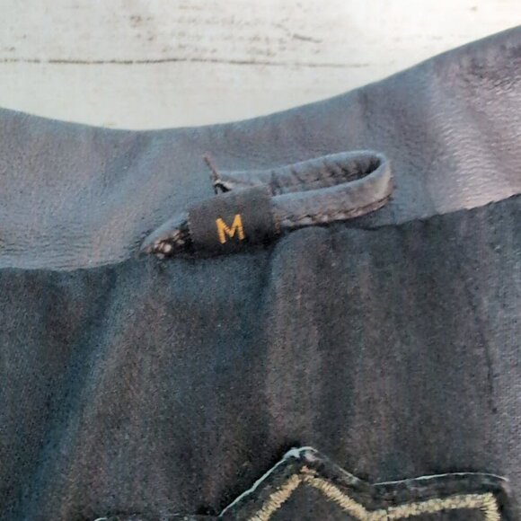 Vintage Red Clay People Black Leather Fringe and Bead Jacket Size Medium - Picture 6 of 9